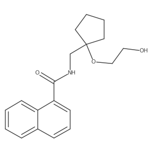 N-{[1-(2-hydroxyethoxy)cyclopentyl]methyl}naphthalene-1-carboxamide Structure