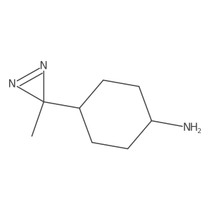 (1r,4r)-4-(3-methyl-3H-diazirin-3-yl)cyclohexan-1-amine结构式