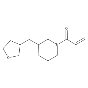 1-{3-[(Oxolan-3-yl)methyl]piperidin-1-yl}prop-2-en-1-one Structure