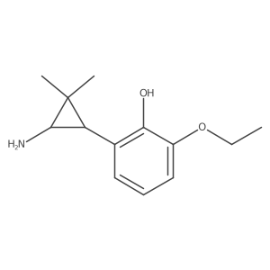 rac-2-[(1R,3R)-3-amino-2,2-dimethylcyclopropyl]-6-ethoxyphenol Structure