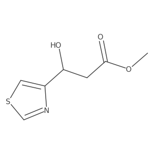 methyl (3S)-3-hydroxy-3-(1,3-thiazol-4-yl)propanoate结构式