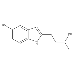 (2S)-4-(5-bromo-1H-indol-2-yl)butan-2-ol结构式