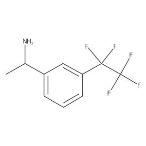 (1S)-1-[3-(pentafluoroethyl)phenyl]ethan-1-amine Structure