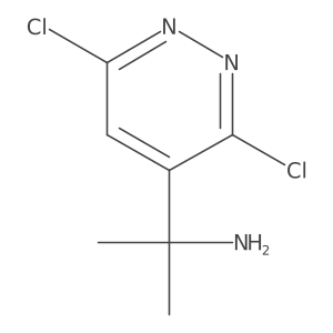 2-(3,6-Dichloropyridazin-4-yl)propan-2-amine结构式
