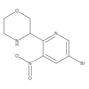 3-(5-Bromo-3-nitropyridin-2-yl)morpholine结构式