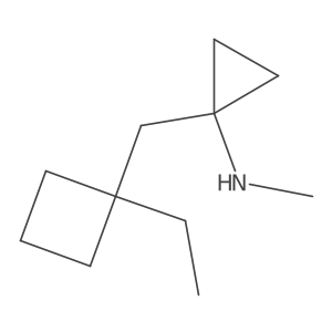 1-[(1-ethylcyclobutyl)methyl]-N-methylcyclopropan-1-amine Structure