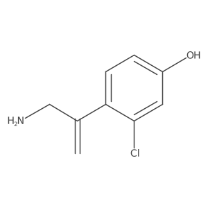 4-(3-Aminoprop-1-en-2-yl)-3-chlorophenol Structure