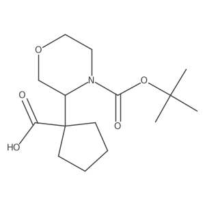 1-{4-[(Tert-butoxy)carbonyl]morpholin-3-yl}cyclopentane-1-carboxylic acid Structure