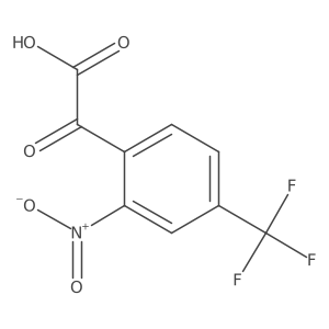 2-[2-Nitro-4-(trifluoromethyl)phenyl]-2-oxoacetic acid结构式