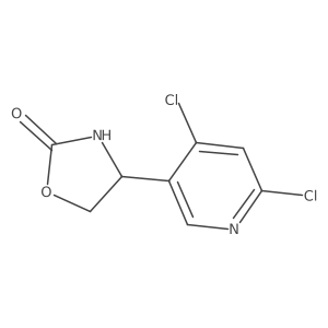4-(4,6-Dichloropyridin-3-yl)-1,3-oxazolidin-2-one Structure