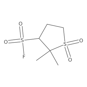 2,2-Dimethyl-1,1-dioxo-1lambda6-thiolane-3-sulfonyl fluoride结构式