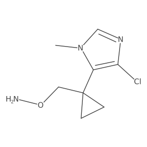 O-{[1-(4-chloro-1-methyl-1H-imidazol-5-yl)cyclopropyl]methyl}hydroxylamine Structure