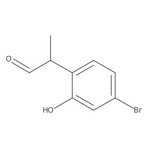 2-(4-Bromo-2-hydroxyphenyl)propanal Structure