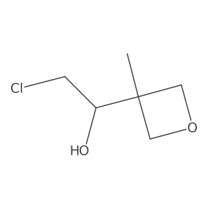 2-Chloro-1-(3-methyloxetan-3-yl)ethan-1-ol结构式