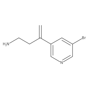 3-(5-Bromopyridin-3-yl)but-3-en-1-amine结构式