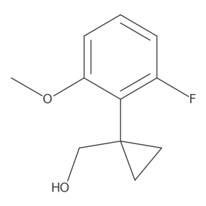 [1-(2-Fluoro-6-methoxyphenyl)cyclopropyl]methanol结构式
