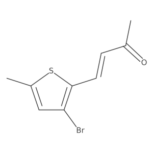 4-(3-Bromo-5-methylthiophen-2-yl)but-3-en-2-one结构式