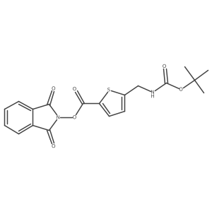 1,3-dioxo-2,3-dihydro-1H-isoindol-2-yl 5-({[(tert-butoxy)carbonyl]amino}methyl)thiophene-2-carboxylate Structure