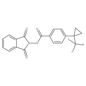1,3-dioxo-2,3-dihydro-1H-isoindol-2-yl 4-[1-(trifluoromethyl)cyclopropyl]benzoate结构式