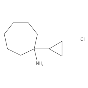 1-Cyclopropylcycloheptan-1-amine;hydrochloride Structure