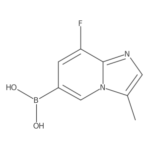 (8-Fluoro-3-methylimidazo[1,2-a]pyridin-6-yl)boronic acid结构式
