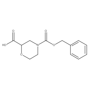 (R)-4-((Benzyloxy)carbonyl)morpholine-2-carboxylic acid Structure