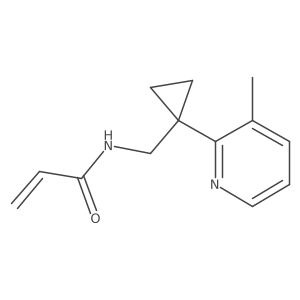 N-[[1-(3-Methylpyridin-2-yl)cyclopropyl]methyl]prop-2-enamide Structure