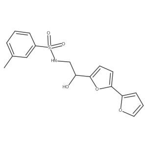 N-(2-{[2,2'-bifuran]-5-yl}-2-hydroxyethyl)-3-methylbenzene-1-sulfonamide Structure