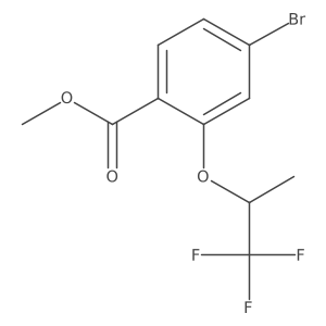 Methyl (S)-4-bromo-2-((1,1,1-trifluoropropan-2-yl)oxy)benzoate结构式
