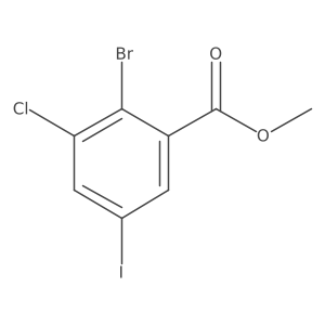 Methyl 2-bromo-3-chloro-5-iodobenzoate Structure
