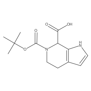 6-Tert-butoxycarbonyl-1,4,5,7-tetrahydropyrrolo[2,3-c]pyridine-7-carboxylic acid Structure