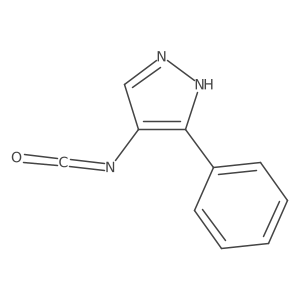 4-isocyanato-3-phenyl-1H-pyrazole Structure