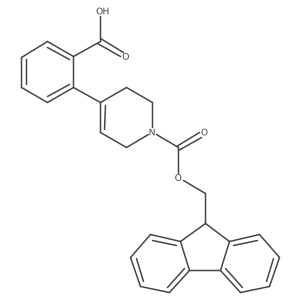 2-(1-(((9H-fluoren-9-yl)methoxy)carbonyl)-1,2,3,6-tetrahydropyridin-4-yl)benzoic acid Structure