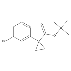 Tert-butyl 1-(4-bromopyridin-2-YL)cyclopropane-1-carboxylate Structure