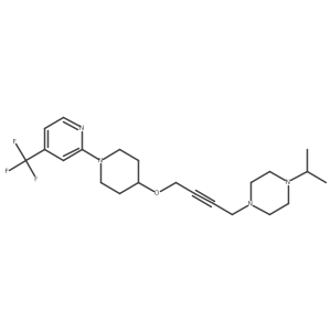 1-(Propan-2-yl)-4-[4-({1-[4-(trifluoromethyl)pyridin-2-yl]piperidin-4-yl}oxy)but-2-yn-1-yl]piperazine Structure