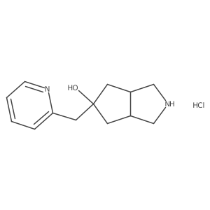 Rel-(3aR,5r,6aS)-5-(pyridin-2-ylmethyl)octahydrocyclopenta[c]pyrrol-5-ol hydrochloride结构式