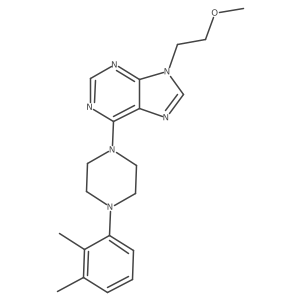 6-[4-(2,3-dimethylphenyl)piperazin-1-yl]-9-(2-methoxyethyl)-9H-purine Structure