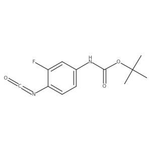 tert-butyl N-(3-fluoro-4-isocyanatophenyl)carbamate结构式