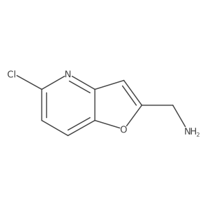 1-{5-Chlorofuro[3,2-b]pyridin-2-yl}methanamine结构式