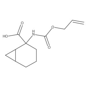 2-{[(Prop-2-en-1-yloxy)carbonyl]amino}bicyclo[4.1.0]heptane-2-carboxylic acid结构式