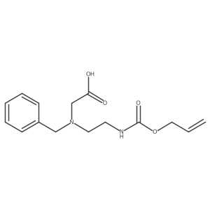 2-[Benzyl(2-{[(prop-2-en-1-yloxy)carbonyl]amino}ethyl)amino]acetic acid Structure