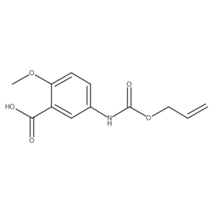 2-Methoxy-5-{[(prop-2-en-1-yloxy)carbonyl]amino}benzoic acid Structure