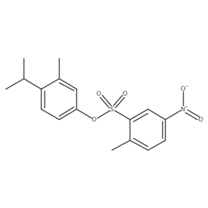 (3-Methyl-4-propan-2-ylphenyl) 2-methyl-5-nitrobenzenesulfonate结构式