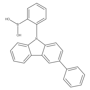 (2-(3-Phenyl-9H-carbazol-9-yl)phenyl)boronic acid Structure