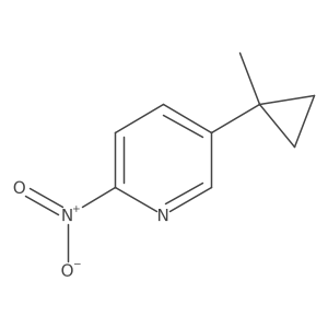 5-(1-Methylcyclopropyl)-2-nitropyridine Structure