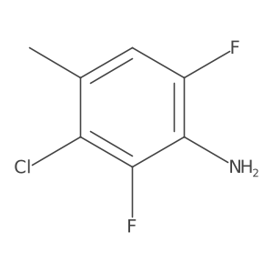 3-Chloro-2,6-difluoro-4-methylaniline结构式