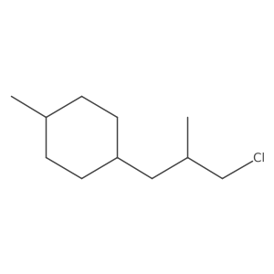 1-(3-Chloro-2-methylpropyl)-4-methylcyclohexane结构式