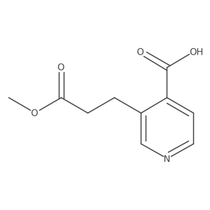 3-(3-Methoxy-3-oxopropyl)pyridine-4-carboxylic acid结构式
