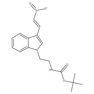 tert-butyl (E)-(2-(3-(2-nitrovinyl)-1H-indol-1-yl)ethyl)carbamate结构式