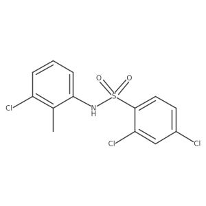 2,4-dichloro-N-(3-chloro-2-methylphenyl)benzene-1-sulfonamide Structure